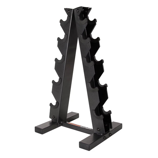 Frame-Style Dumbbell Rack - Black (Holds 5 Pairs)