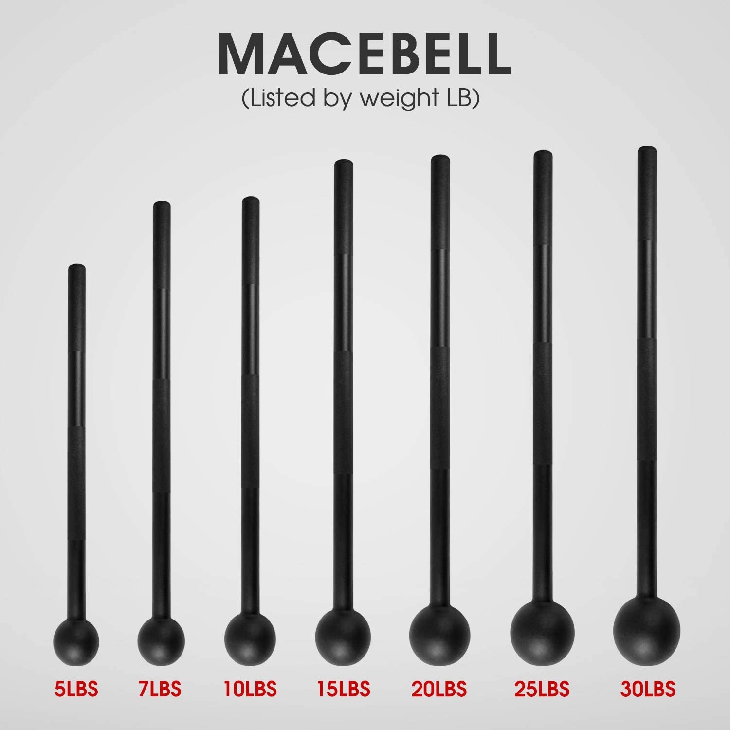 Steel Mace Bell for Comprehensive Strength Training - Full Body Workouts for Muscles, Shoulders, Grips, and Forearms, Available in 5 to 30 LB for Both Men and Women