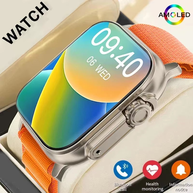 Bluetooth Smartwatch Featuring Heart Rate Monitoring and Message Notifications for Android and iOS - Unisex Design