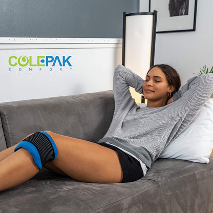 Reusable Hot and Cold Gel Ice Packs for Pain Relief and Swelling - 4 Piece Set for Joint and Muscle Soreness in Knees, Back, Shoulder, and Foot