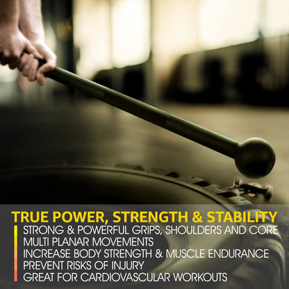 Steel Mace Bell for Comprehensive Strength Training - Full Body Workouts for Muscles, Shoulders, Grips, and Forearms, Available in 5 to 30 LB for Both Men and Women