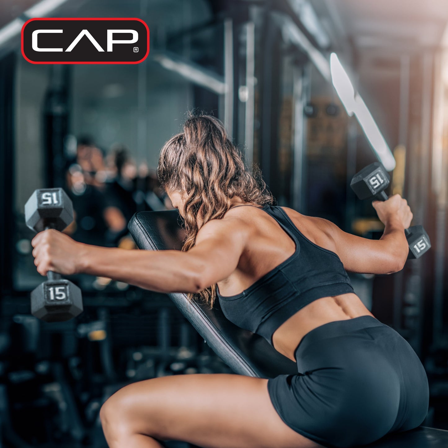 100 lb Cast Iron Hex Dumbbell Weight Set with Storage Rack in Black Finish