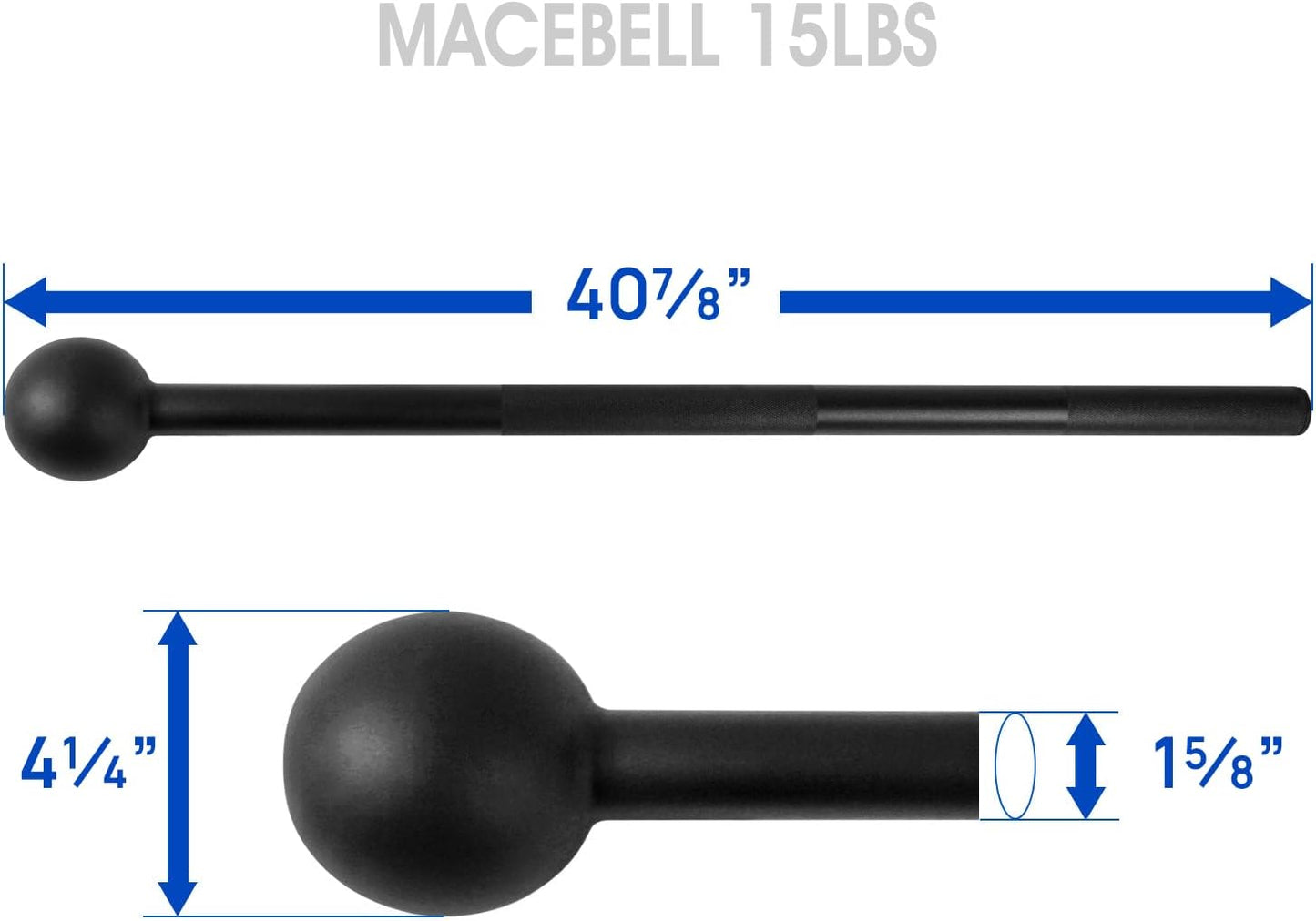 Steel Mace Bell for Comprehensive Strength Training - Full Body Workouts for Muscles, Shoulders, Grips, and Forearms, Available in 5 to 30 LB for Both Men and Women
