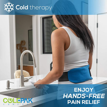 Reusable Hot and Cold Gel Ice Packs for Pain Relief and Swelling - 4 Piece Set for Joint and Muscle Soreness in Knees, Back, Shoulder, and Foot