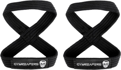 Figure 8 Lifting Straps for Deadlifts, Powerlifting, Strongman, and Cross Training - Heavy-Duty Weightlifting Wrist Straps for Men and Women