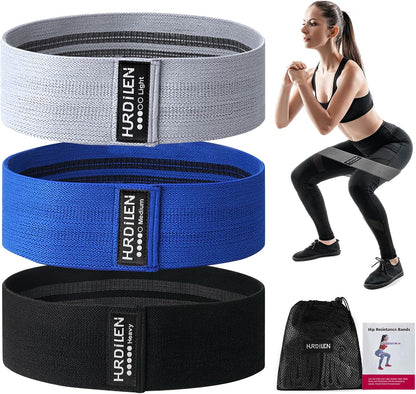 Premium Resistance Bands for Strength Training and Physical Therapy – 3 Levels of Elastic Stretch Bands for Home Fitness and Yoga, Includes Carry Bag