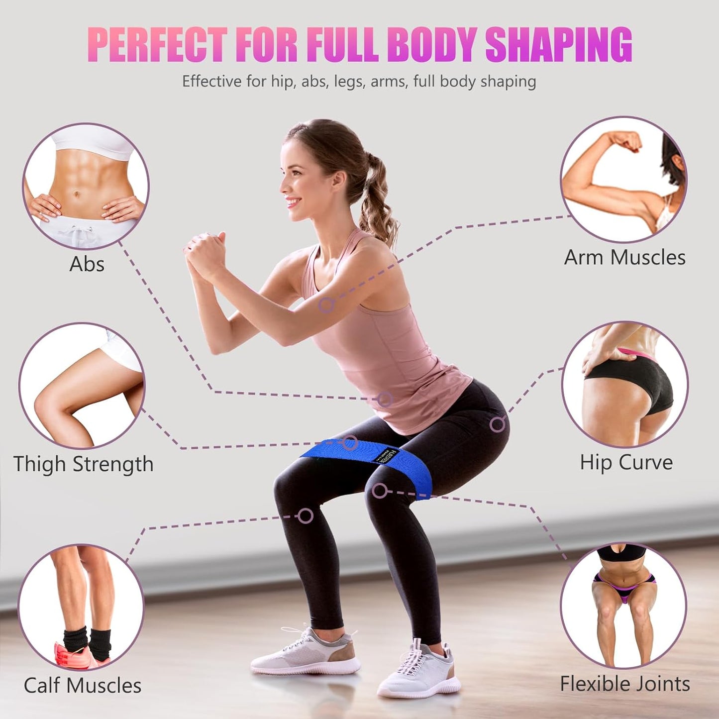 Premium Resistance Bands for Strength Training and Physical Therapy – 3 Levels of Elastic Stretch Bands for Home Fitness and Yoga, Includes Carry Bag