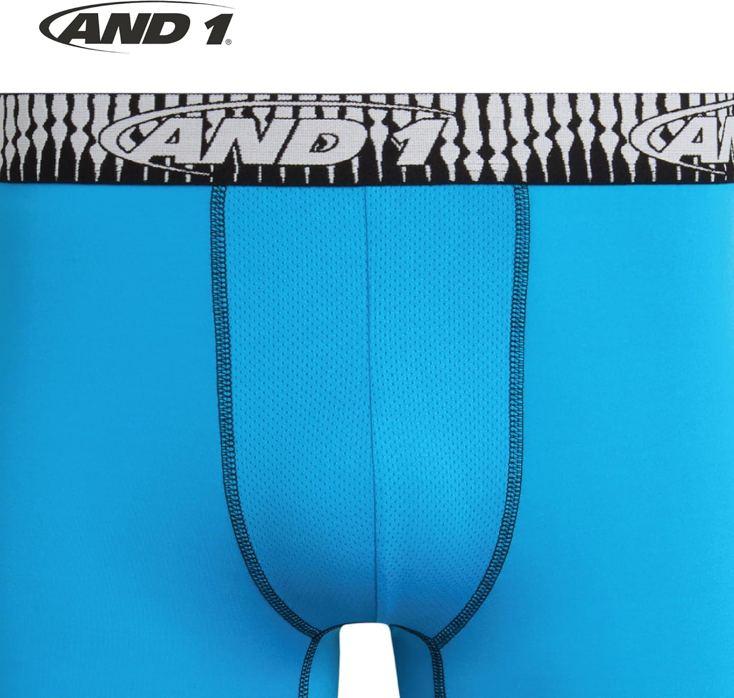Men's Performance Stretch Boxer Briefs - 5-Pack Long Leg Underwear with Contour Support Pouch, 9" Inseam