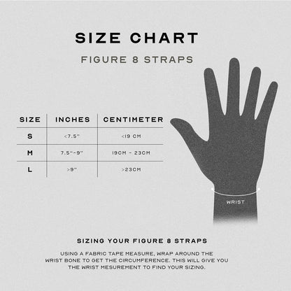 Figure 8 Lifting Straps for Deadlifts, Powerlifting, Strongman, and Cross Training - Heavy-Duty Weightlifting Wrist Straps for Men and Women