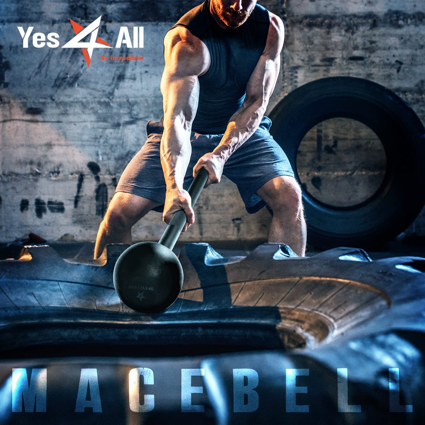 Steel Mace Bell for Comprehensive Strength Training - Full Body Workouts for Muscles, Shoulders, Grips, and Forearms, Available in 5 to 30 LB for Both Men and Women