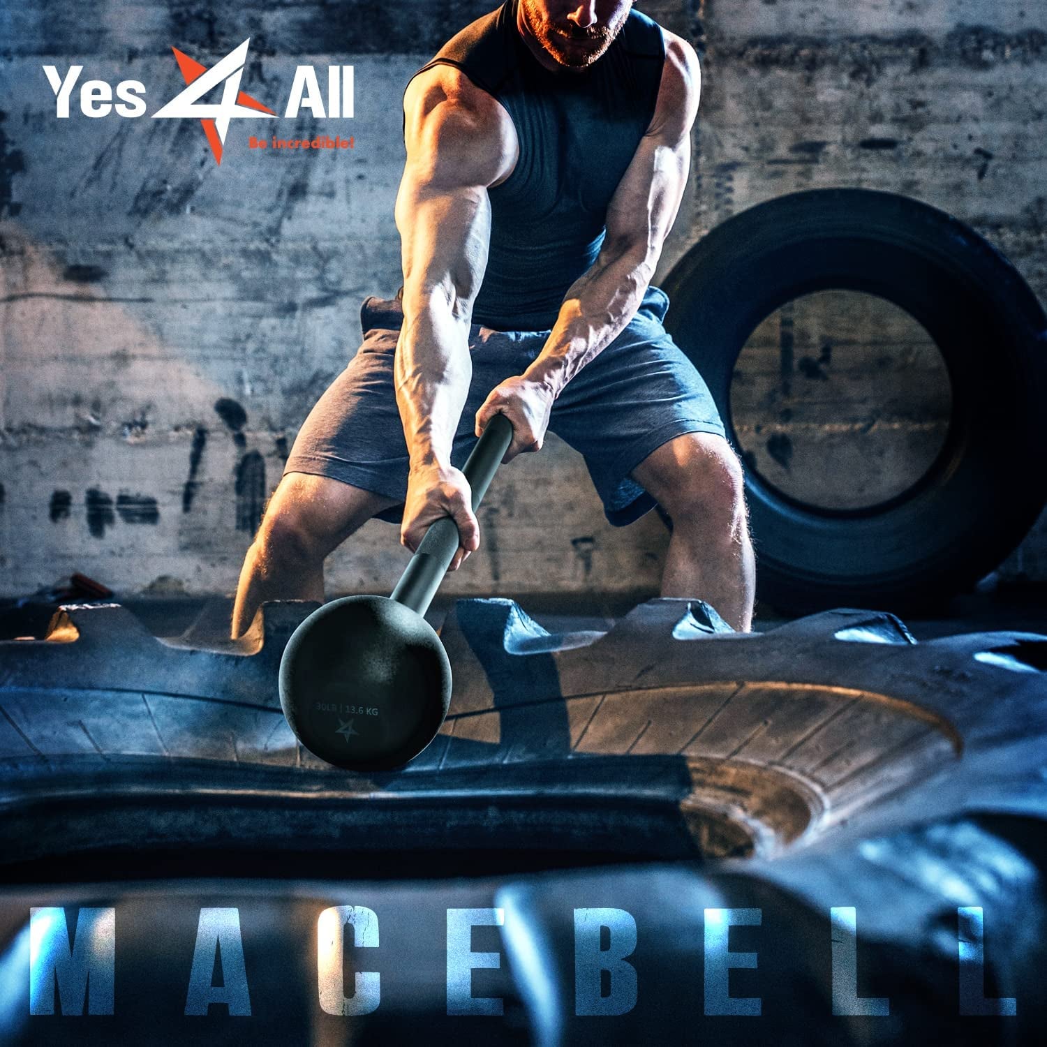 Steel Mace Bell for Comprehensive Strength Training - Full Body Workouts for Muscles, Shoulders, Grips, and Forearms, Available in 5 to 30 LB for Both Men and Women